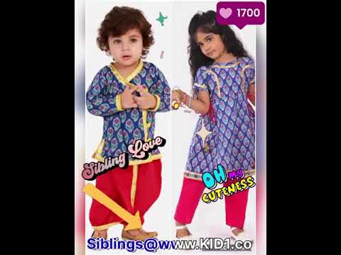 8 pieces cotton kids dhoti angrakha set for boys, 0-6 years