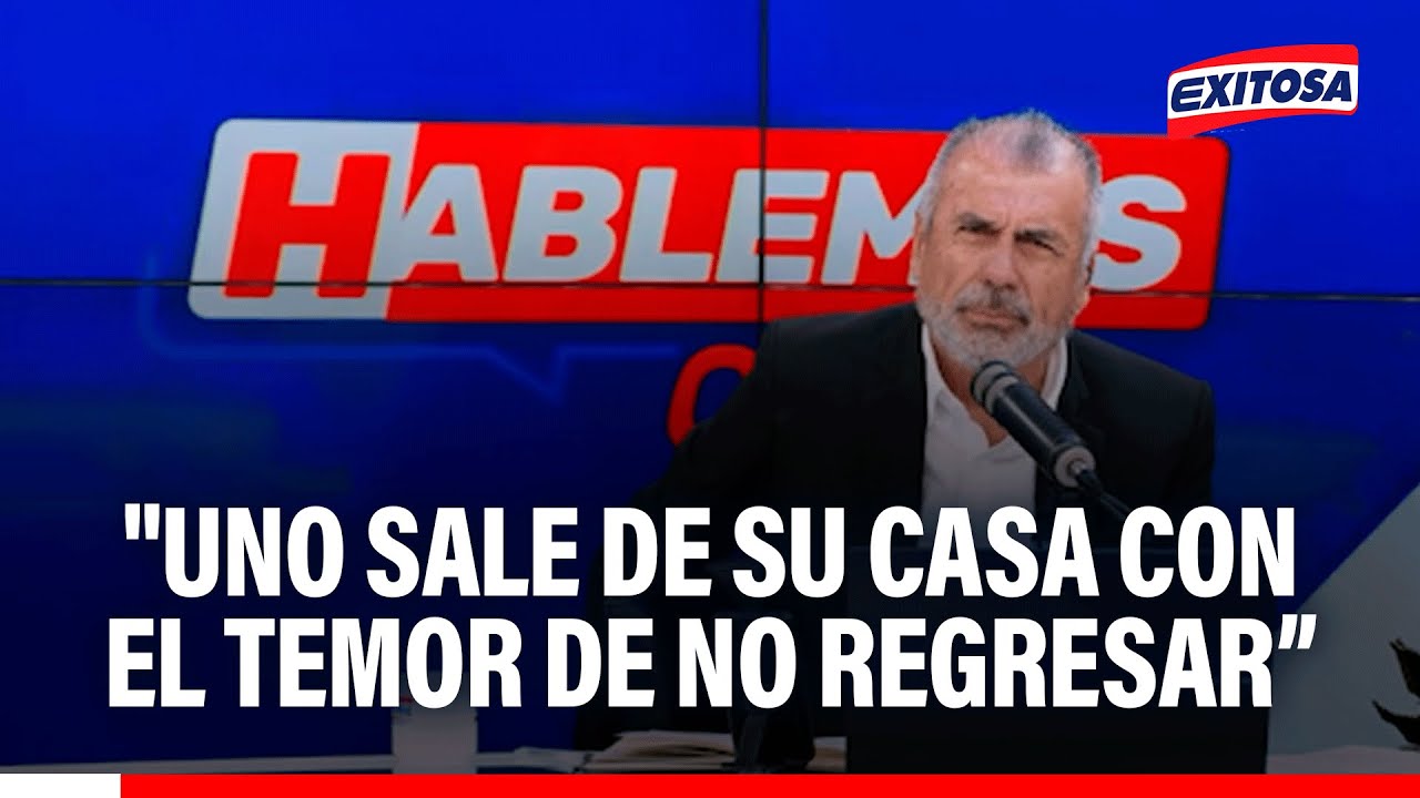 🔴🔵 Nicolás Lúcar: "Uno sale de su casa con el temor de no regresar, las familias viven con angustia"
