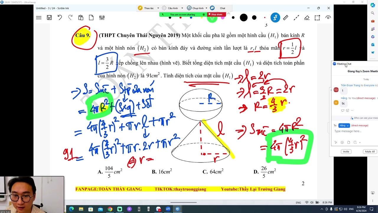 TỔNG ÔN KHỐI TRÒN XOAY BUỔI 1