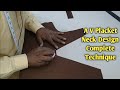 A V Placket Neck Design Sewing Techniques Tutorial For Beginners