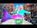 I Became a MERMAID in Public For A Day! (WORST Game Master 24 Hour Challenge) | Rebecca Zamolo