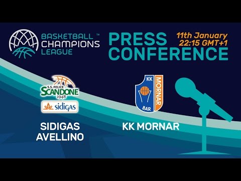 Sidigas Avellino v KK Mornar - Press Conference - Basketball Champions League