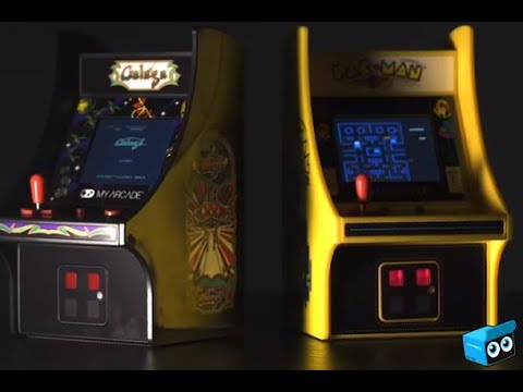 UnboxGuru Review: My Arcade (Galaga and Pac-Man) mini retro arcade machines.