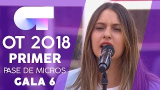 "SET FIRE TO THE RAIN" - SABELA | Primer pase de micros Gala 6 | OT 2018