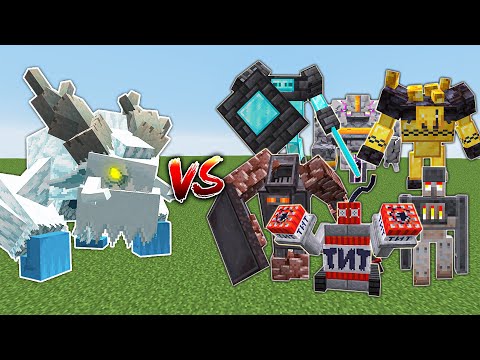 Frostmaw VS All Golems - Frostmaw vs Every Golem in Minecraft - Mob Battle in MInecraft