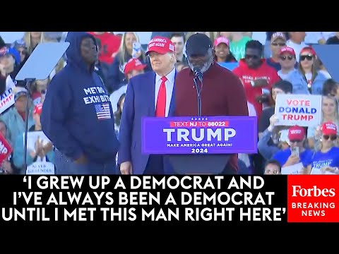 SURPRISE MOMENT: NFL Greats Lawrence Taylor & Ottis Anderson Join Trump Onstage At New Jersey Rally