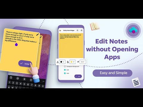 Simple Sticky Notes Widget PRO Video