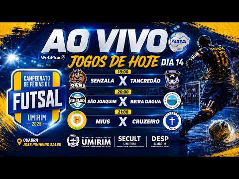 AO VIVO | CAMPEONATO DE FÉRIAS DE FUTSAL DE UMIRIM 2026.2 | JOGOS DA NOITE | 14 DE JULHO