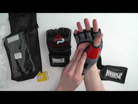 Перчатки для MMA PowerPlay тренировочные перчатки для смешанных единоборств ММА Черные L - фото 1 - id-p3133777337