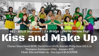 Kiss and Make Up line Dance | High Improver | Grace David, David Hoyn, Sobrielo P. G. Jo Thompson S.