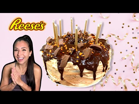 MAKING REESE'S EXPLOSION CAKE FOR ERIK'S BIRTHDAY!