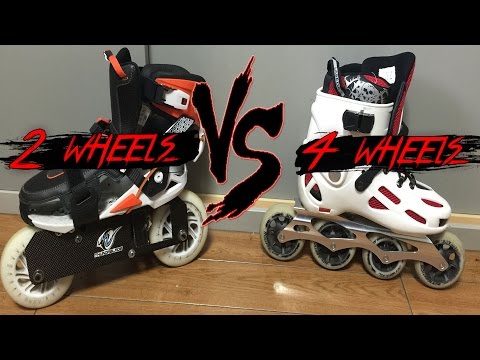 2 wheels vs 4 wheels - or 3? or 5? Whats the difference for Inline Skates?