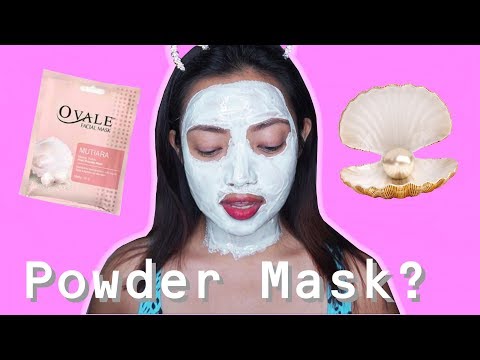 OVALE Pearl Powder Mask! LET'S TRY IT!