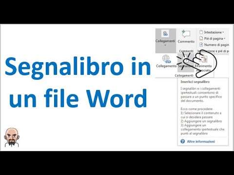 How to set a bookmark in a Word file's index