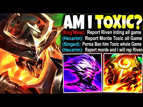 I got Reported for TOXICITY after DESTROYING RIVEN SMURF as Mordekaiser 🔥 LoL Top Morde s13 Gameplay