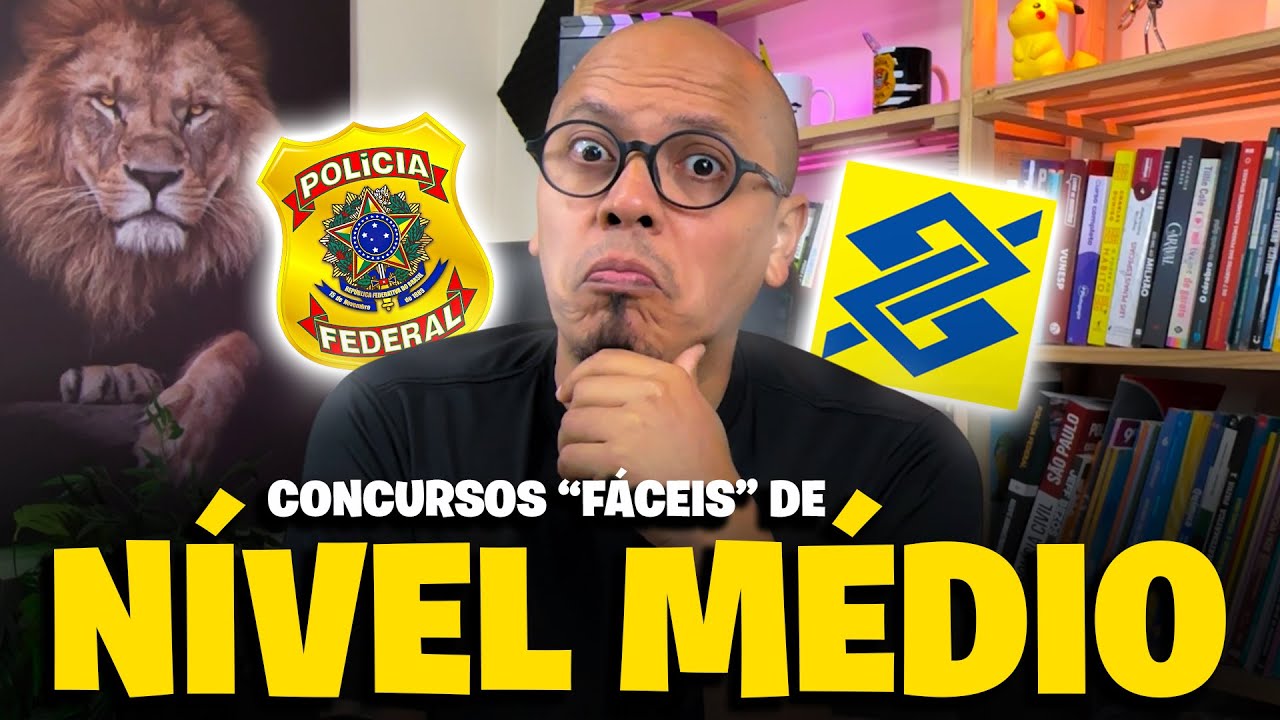 3 CONCURSOS DE NÍVEL MÉDIO "FÁCEIS" DE SER APROVADO 2024/25