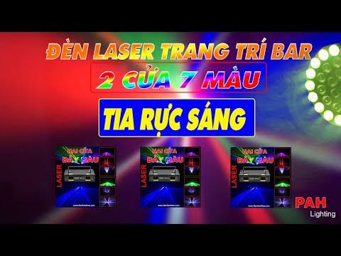Đèn Laser 2 cửa 7 màu độc đáo cho phòng hát Karaoke