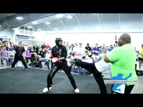 Jermond Wiggins v Nick Cain - Men's Team Sparring - 2015 Grand Slam Open Nationals