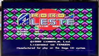 Robo Aleste Sega cd gameplay, playing on original hardware.