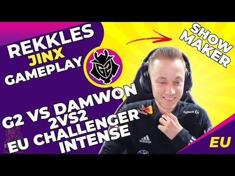 G2 Rekkles Jinx DuoQ Mikyx vs DWG Showmaker Qiyana and Malrang 🔥 G2 vs DAMWON 2vs2 In EU Challenger