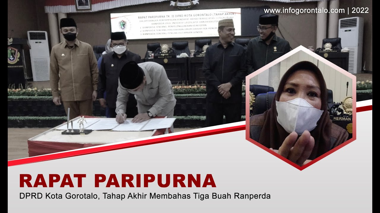 Dekot Gorontalo Gelar Paripurna Tahap Akhir membahas Tiga hal penting