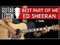 Best Part Of Me People Guitar Tutorial 🎸 Ed Sheeran Yebba Guitar Lesson |Fingerpicking + No Capo|