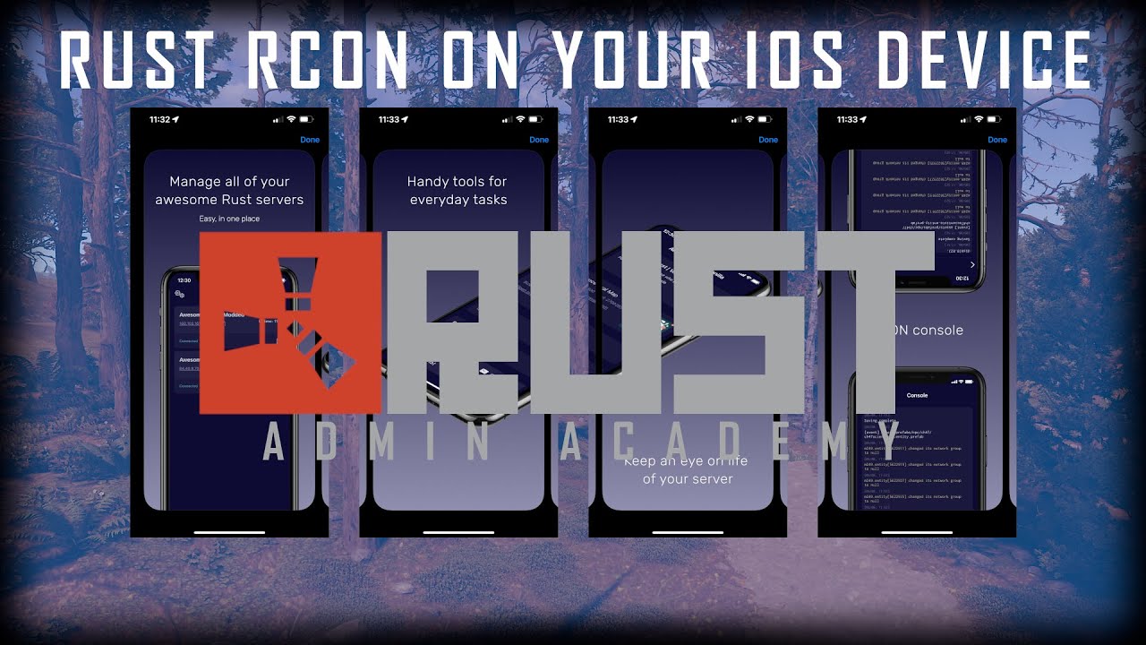 Apple App to Control Your RUST SERVER | Rust Admin Academy Tutorial 2022 | Rust Admin Tool IOS