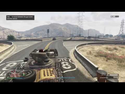 GTA 5 - Armored Boxville flings cars in Fortified