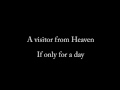 Sad Song #25 -- "Visitor From Heaven"