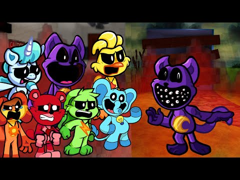 Catnap Vs Smiling Critters, Poppy Playtime Chapter 3 Friday Night Funkin' (FNF Mod/Rainbow Friends)