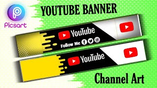 How to Make a YouTube Banner (Tutorial Picsart) Youtube channel art