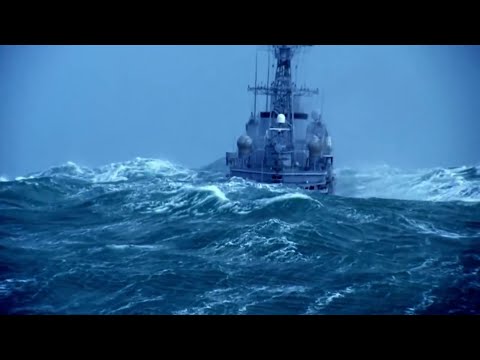 Warship - Heavy Sea (Big Waves, Storm) (Official Video)