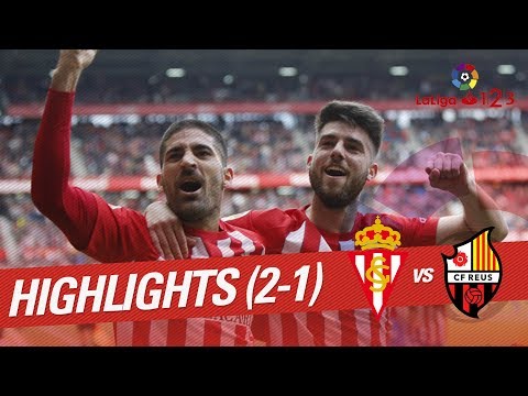 Resumen de Sporting de Gijón vs CF Reus (2-1)