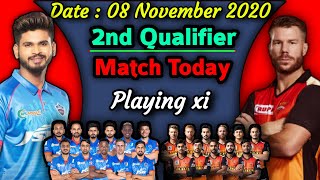 IPL 2020 - Qualifier 2 | Delhi Capitals vs Sunrisers Hyderabad Playing XI | SRH vs DC Playing 11