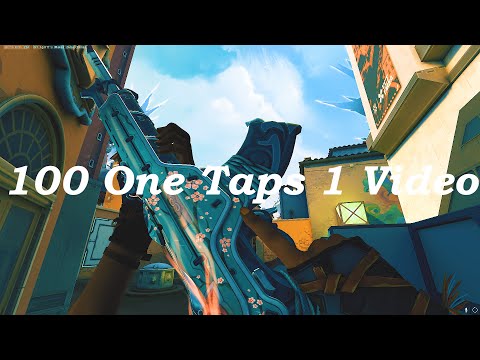 100 One taps in one video - Valorant