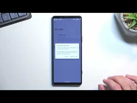 How to Format SD Card on SONY Xperia 1 IV - Remove All Data From SD Card