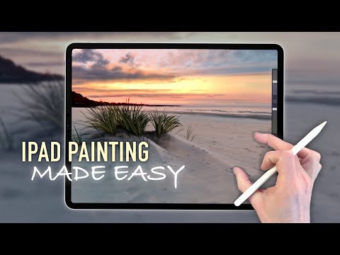 IPAD PAINTING MADE EASY - Beach Grass landscape tutorial in Procreate
