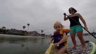 preview picture of video 'Jamie and Lauren paddling with the Sup Pup Paddleboard seat'