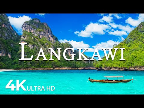 FLYING OVER LANGKAWI (4K UHD) - Soothing Music Along With Beautiful Nature Video - 4K Video ULTRA HD