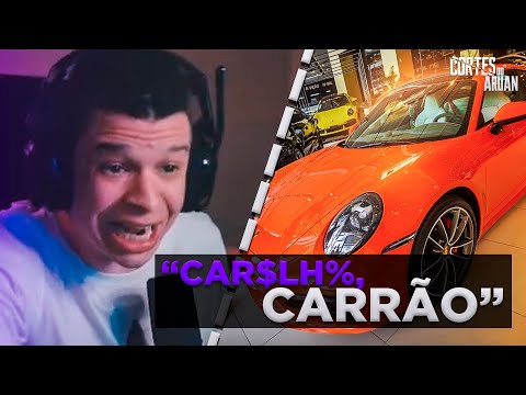 ARUAN REAGE A ESSE É MEU CARRO NOVO *PORSCHE 911 CARRERA TURBO* (RENATO GARCIA) - Cortes do Aruan