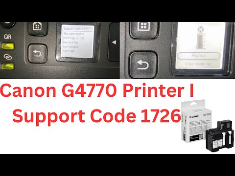 Canon G4770 Printer I Support Code 1726 Error (tagalog)