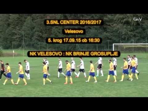 5.krog 3.SNL center 2016/2017, vrhunci NK VELESOVO : NK BRINJE GROSUPLJE