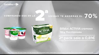 Carrefour 2ª al 70% Activia cremoso 20 anuncio