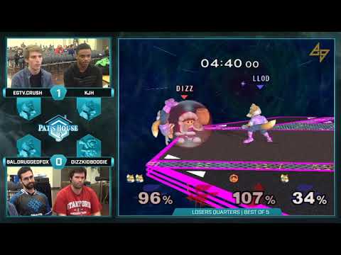 EGtv.Crush & KJH vs. Balance | Druggedfox & dizzkidboogie | SSBM Doubles LQF | PH3