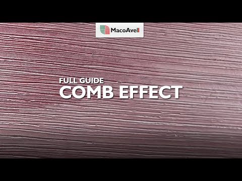 MacoAvell Comb Effect By Using Matte Plaster