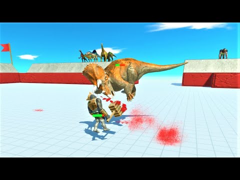 ALL carnivore and herbivore dinosaurs vs Mutant primates ARBS animal revolt battle simulator