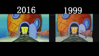 Spongebob Squarepants Opening Side By Side Comparison