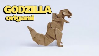 ORIGAMI GODZILLA TUTORIAL / How to make an Origami Godzilla