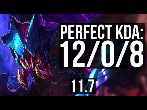 REK'SAI vs NIDALEE (JUNGLE) | 12/0/8, 66% winrate, Legendary | EUW Grandmaster | v11.7