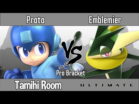 Tamihi Room - Proto (Megaman) Vs. Emblemier (Greninja) - Loser's Top 8 - Smash Ultimate